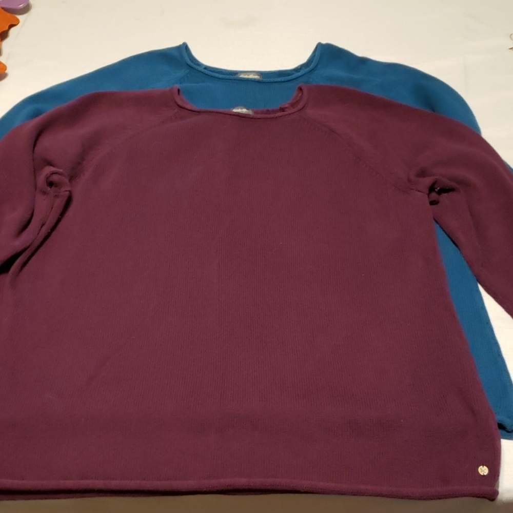2 Eddie Bauer sweaters thick 2xl